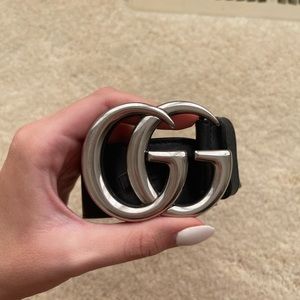Silver Gucci Belt authentic